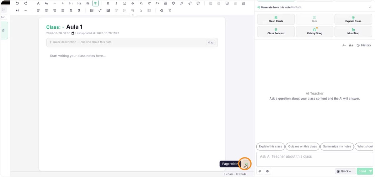 Enlarge the text field