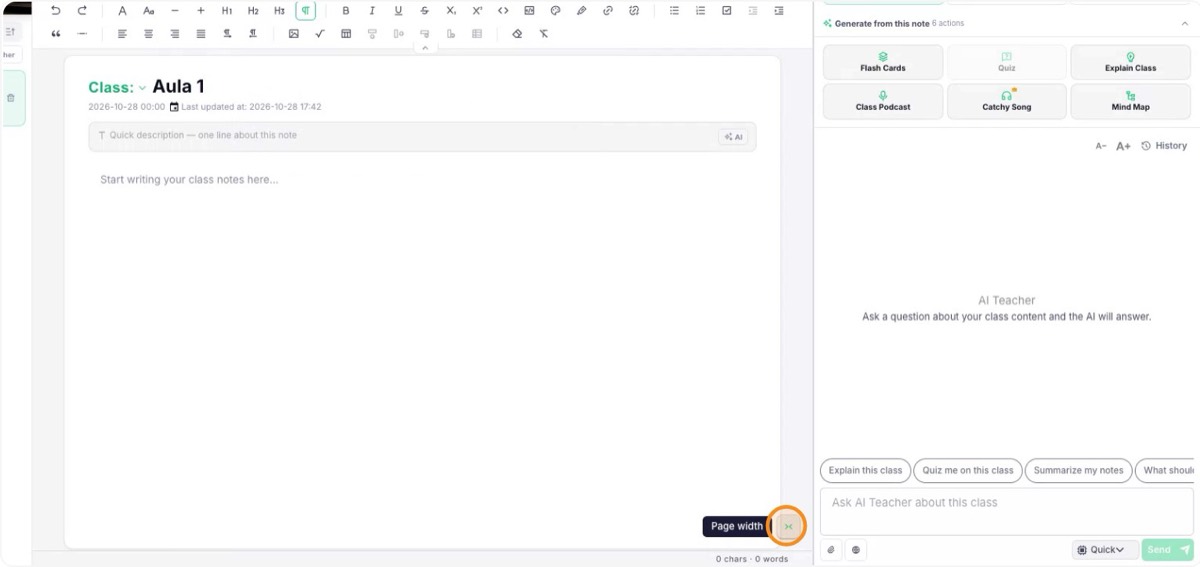 Enlarge the text field