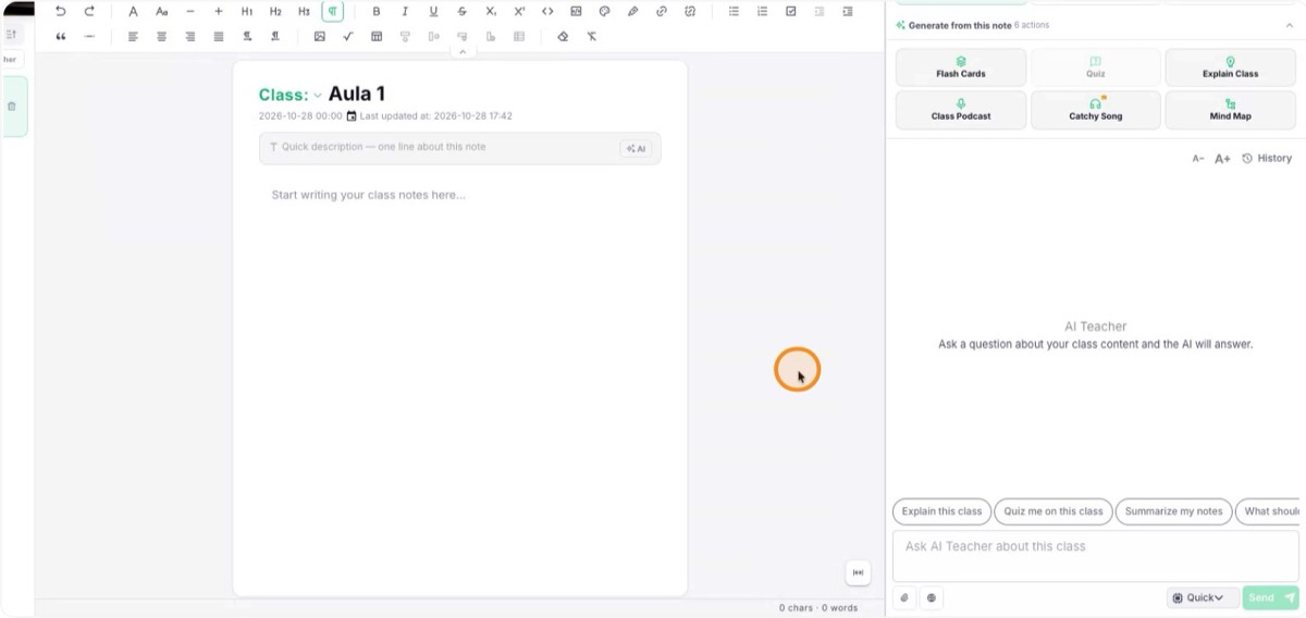 Use drawing mode and scan your notebook
