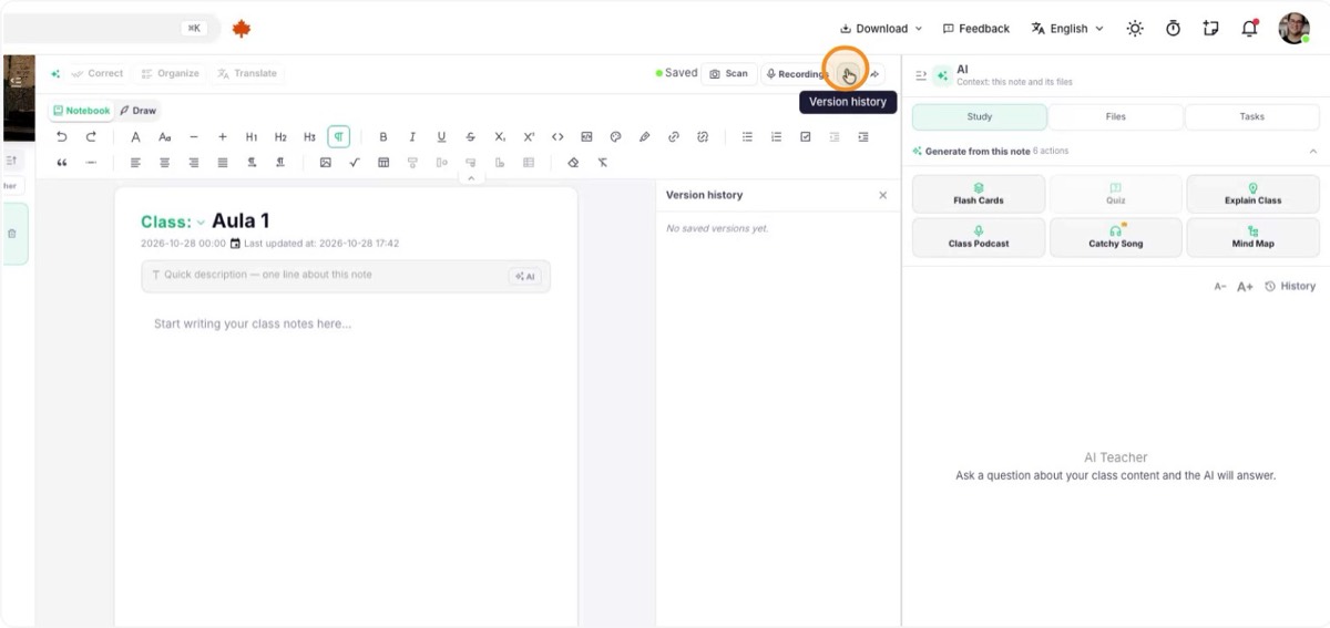 Share notes and summaries
