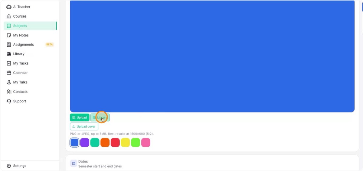 Customize the color and cover