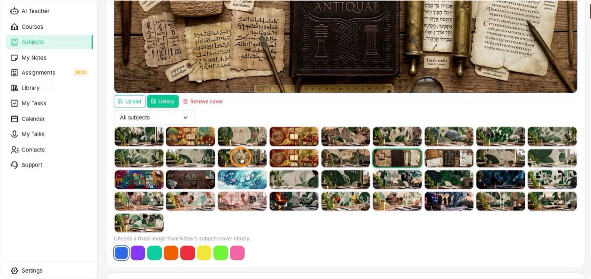 Customize the color and cover